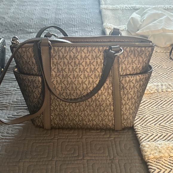 Michael Kors silver and gray  Satchel - Picture 1 of 2